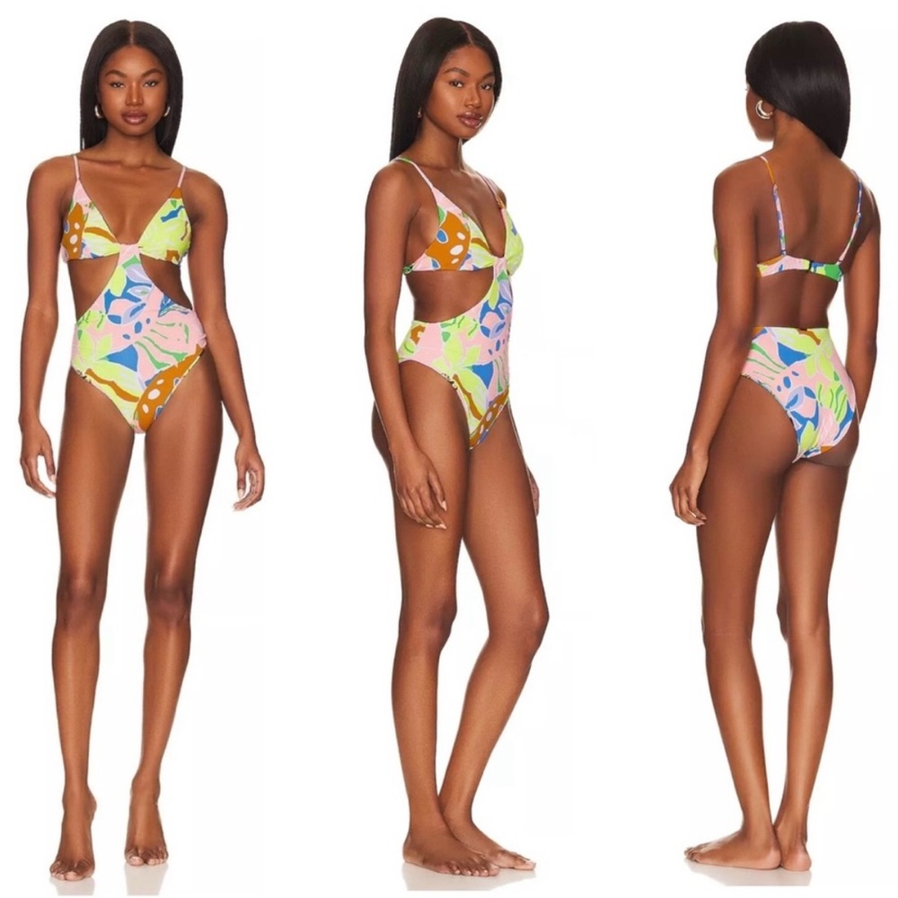NEW🌸MAAJI Selvatik Mimi Reversible Trikini Cheeky Cut One Piece Swimsuit Size S - Picture 3 of 15
